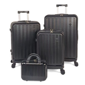 4-Piece smart Luggage Family Travel Set-Waterproof and ABS+PC durable material