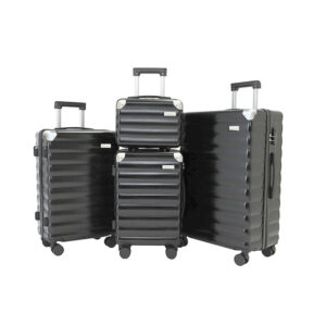 GMZGZN ABS Textured Luggage Set (4-Piece) with Built-in Cup Holder –smart luggage
