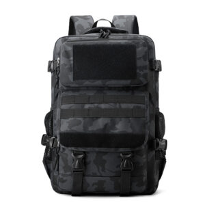 Large Capacity Travel Backpack with Simple Camouflage Design Holds 16-inch Laptop and A4 Books for Outdoor Adventures