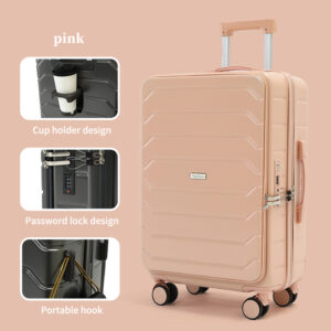 New smart suitcases: 20-inch carry-on, durable combination lock suitcase, travel suitcase
