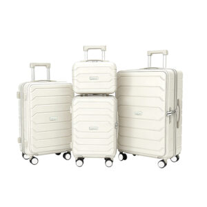 GMZGZN Smart Front Opening Luggage 4-pieces Set  suitcases with  TSA Lock Tech Travel Luggage